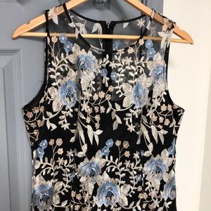 White House Black Market Lace Embroidered dress
